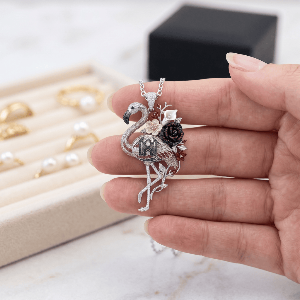 SLTK Solid Gold Chain with Diamond Pendant HTTT