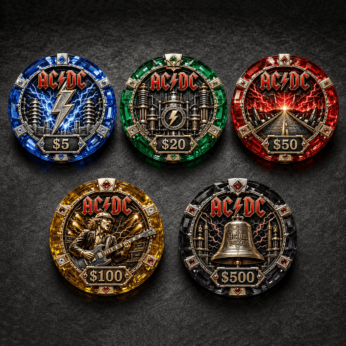 Premium ADC Collectible Poker Tokens Set LNTH