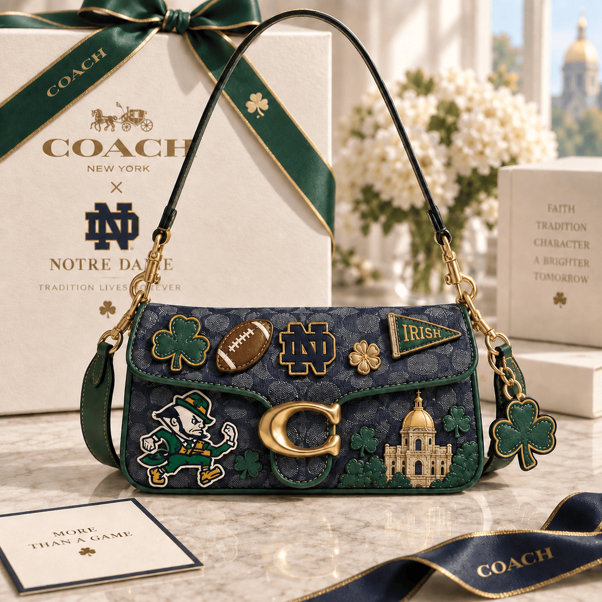 Premium NDFI Coach Shoulder Cross With Charm NPL