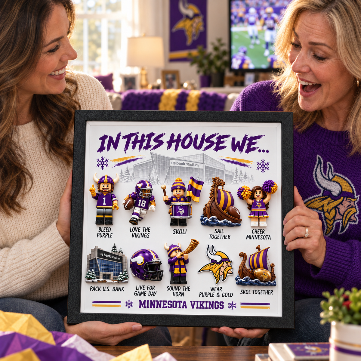 MNVK "In This House We…" 3D Fan Display Frame TMH