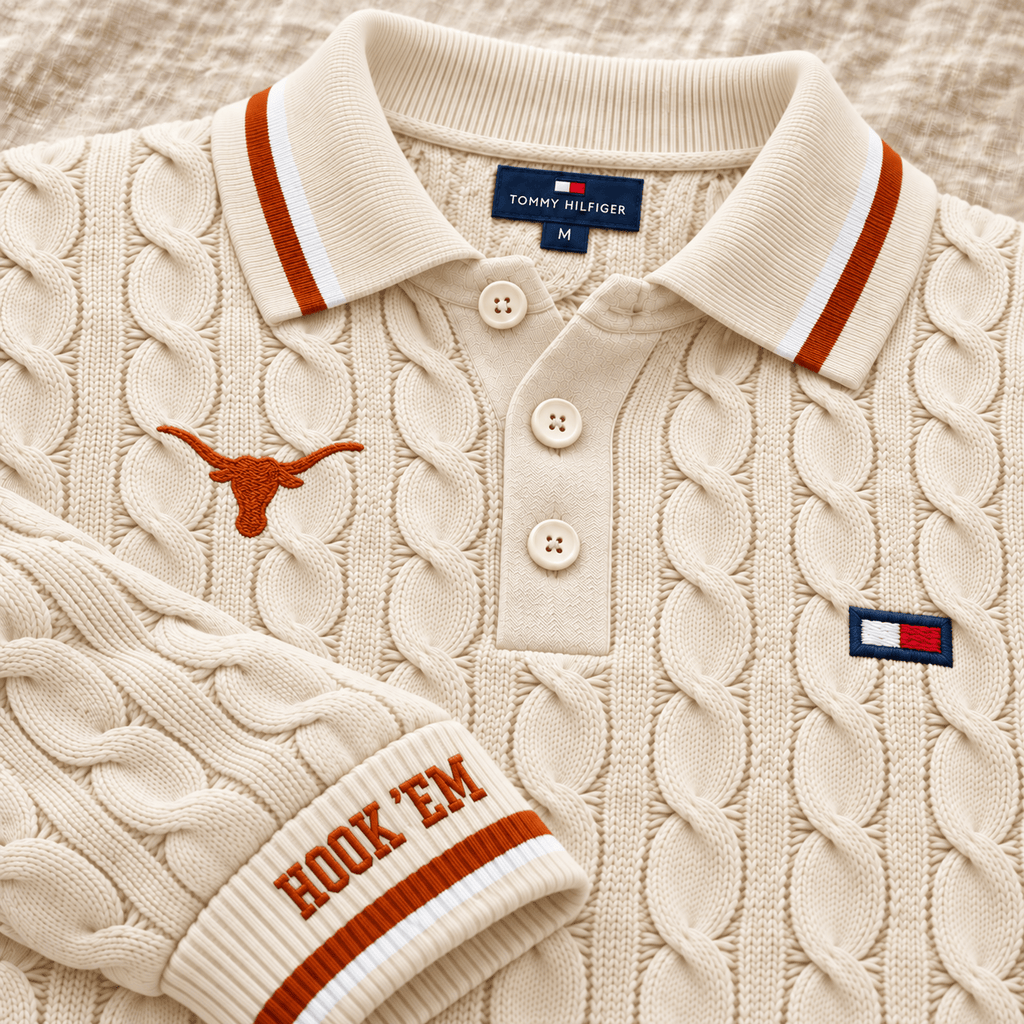 TLH Premium Cable-Knit Polo TTTT