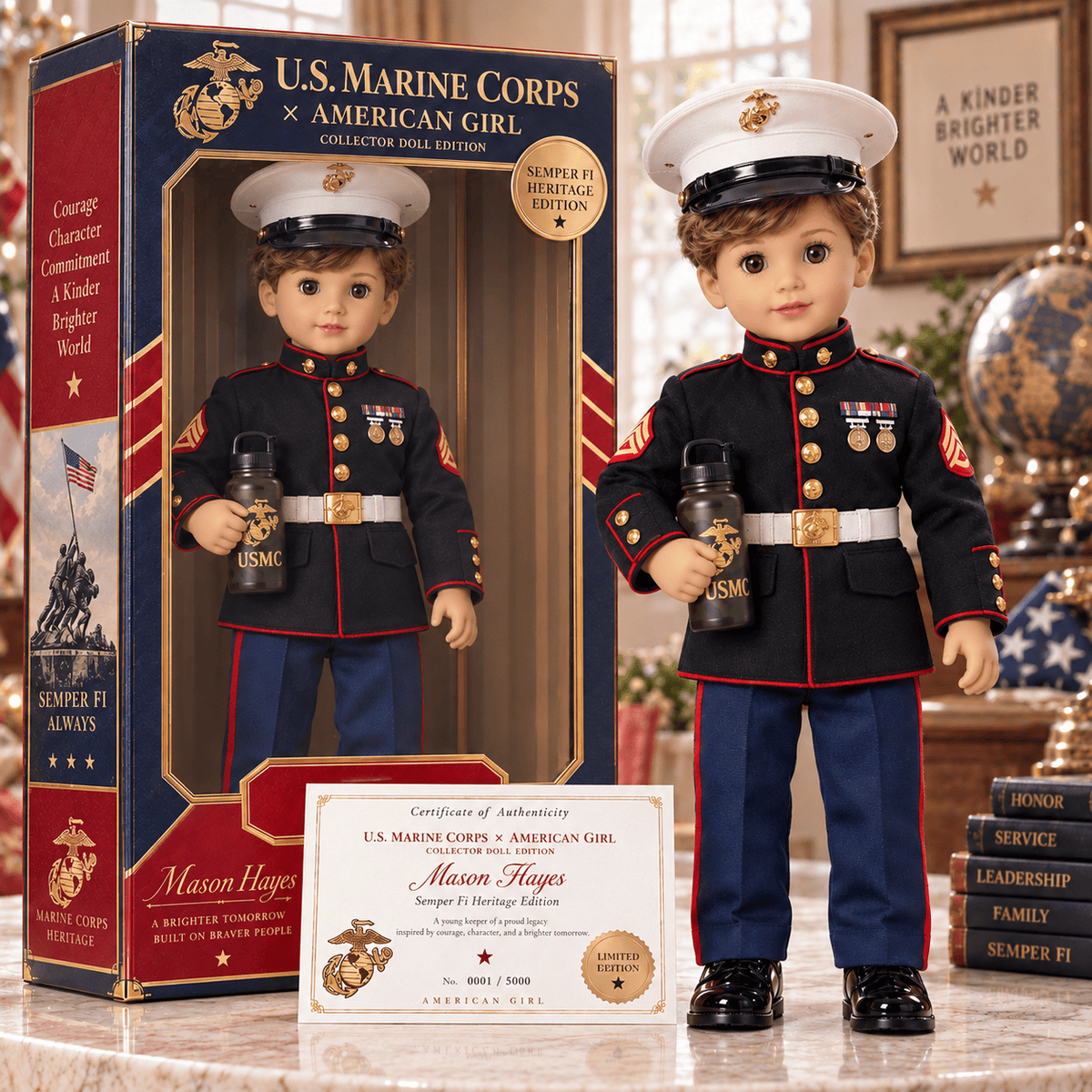 Premium USMC Commemorative Collector Doll PDL